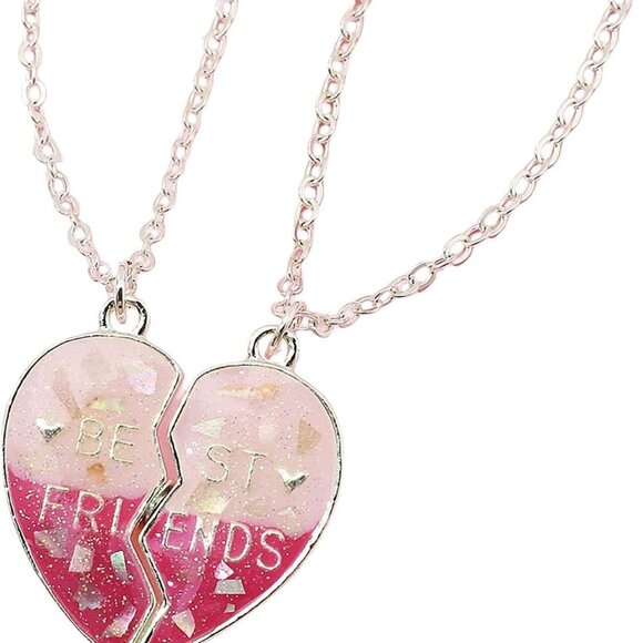 2-3Pcs Cute Magnetic Half Broken Heart Koala Panda Engraved Pendant Best Friend - Picture 1 of 2